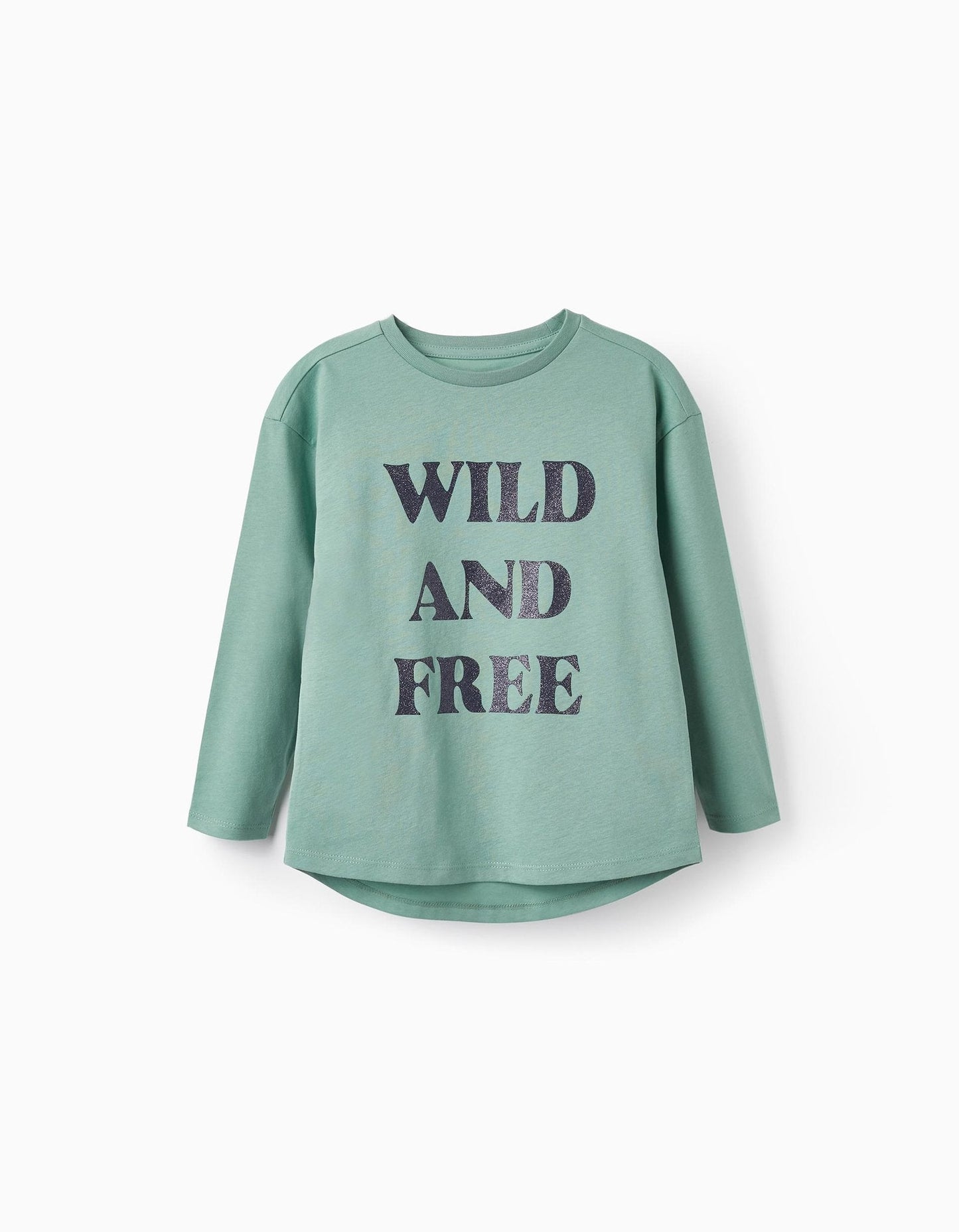 camiseta verde wild and free