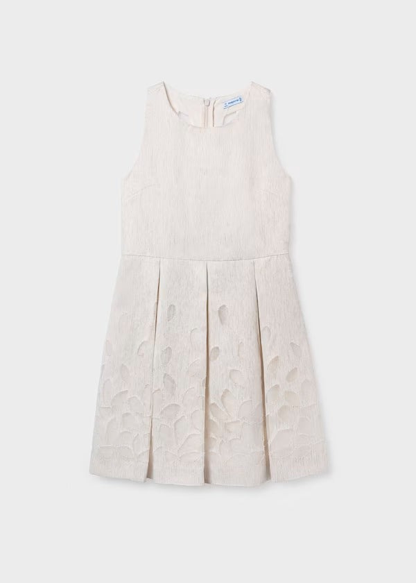 Vestido cenefa lino