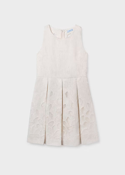 Vestido cenefa lino