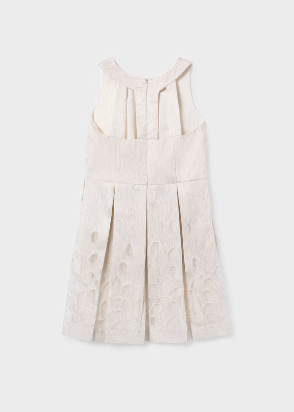 Vestido cenefa lino