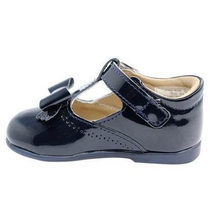 zapato charol marino, hebilla