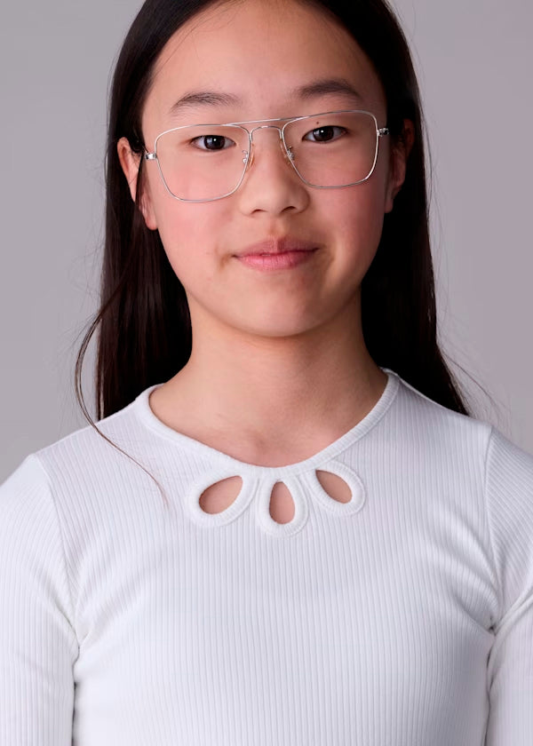 Camiseta detalles canalé color nata