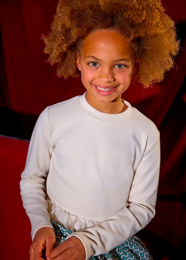 Camiseta pétalos macchiato