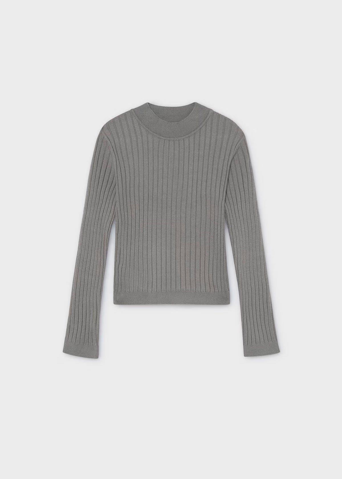 Blusa manga larga tricot acero