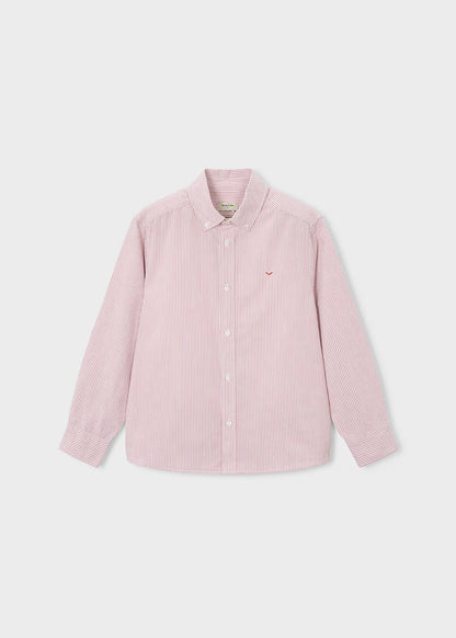 Camisa oxford Boston rayas terracota