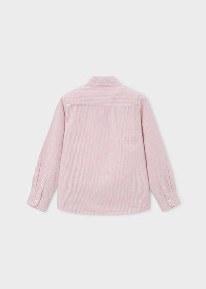 Camisa oxford Boston rayas terracota