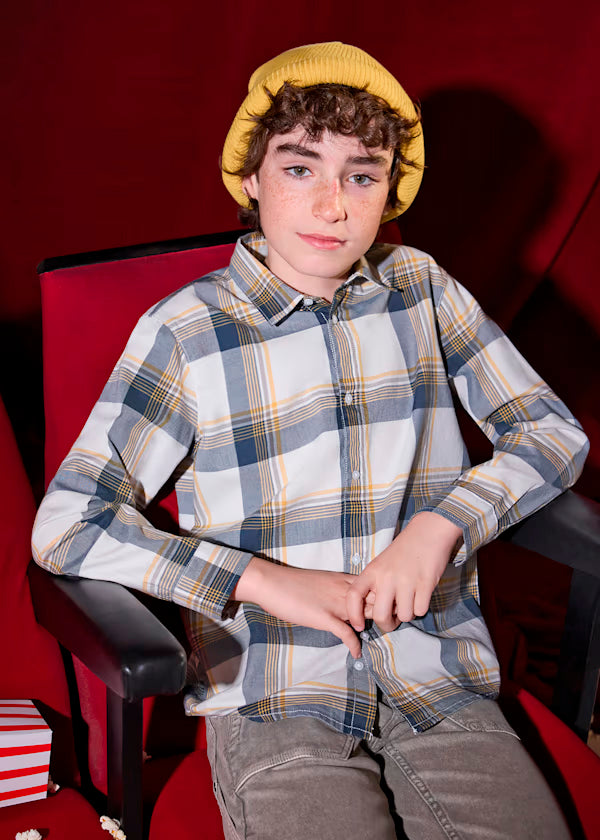 Camisa cuadros marino