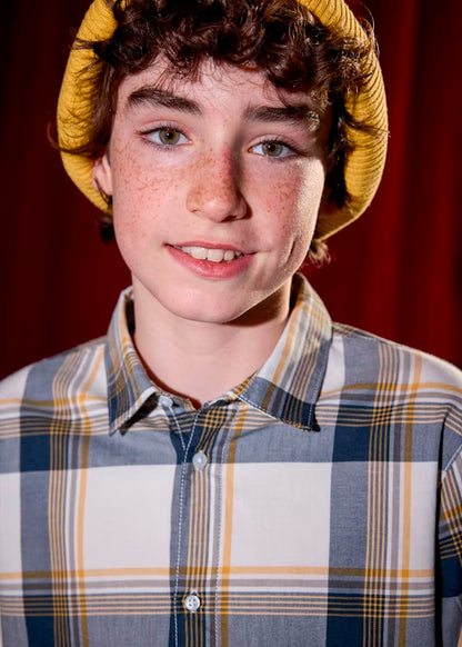 Camisa cuadros marino