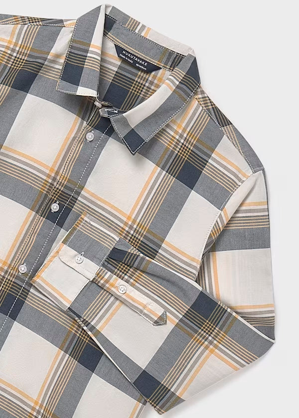 Camisa cuadros marino