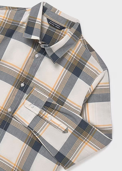 Camisa cuadros marino