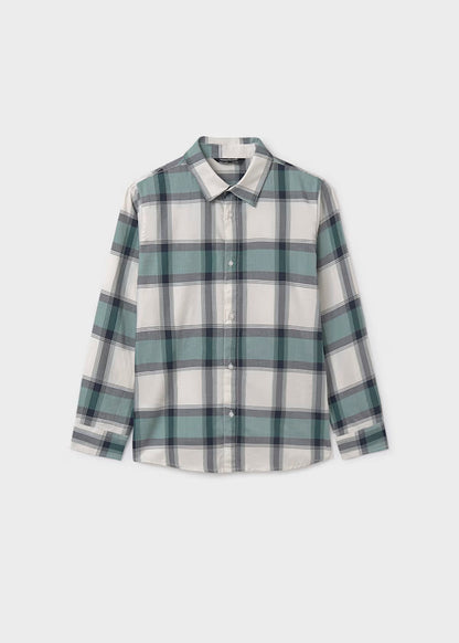 Camisa cuadros verde pino