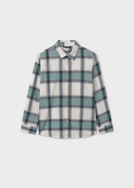 Camisa cuadros verde pino