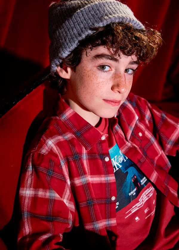 Camisa cuadros rojo baya