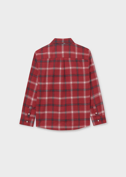 Camisa cuadros rojo baya