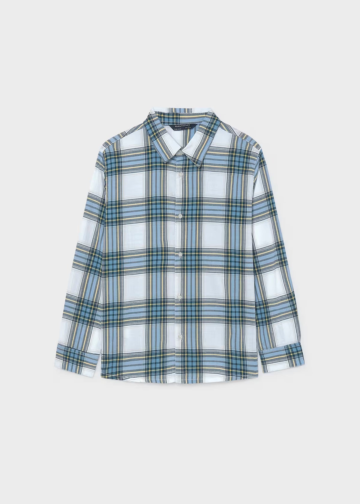 Camisa manga larga a cuadros sky