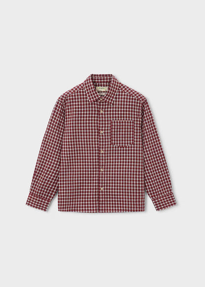 Camisa oxford Boston cuadros terracota