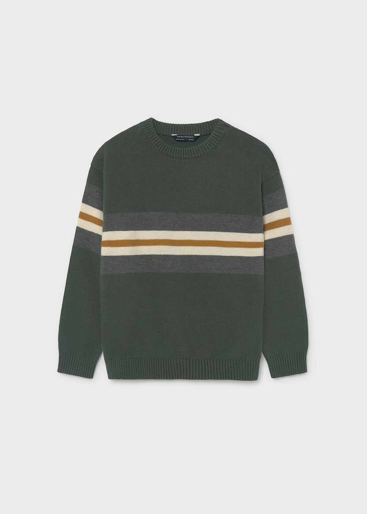 Jersey de manga larga combinado a bloques verde