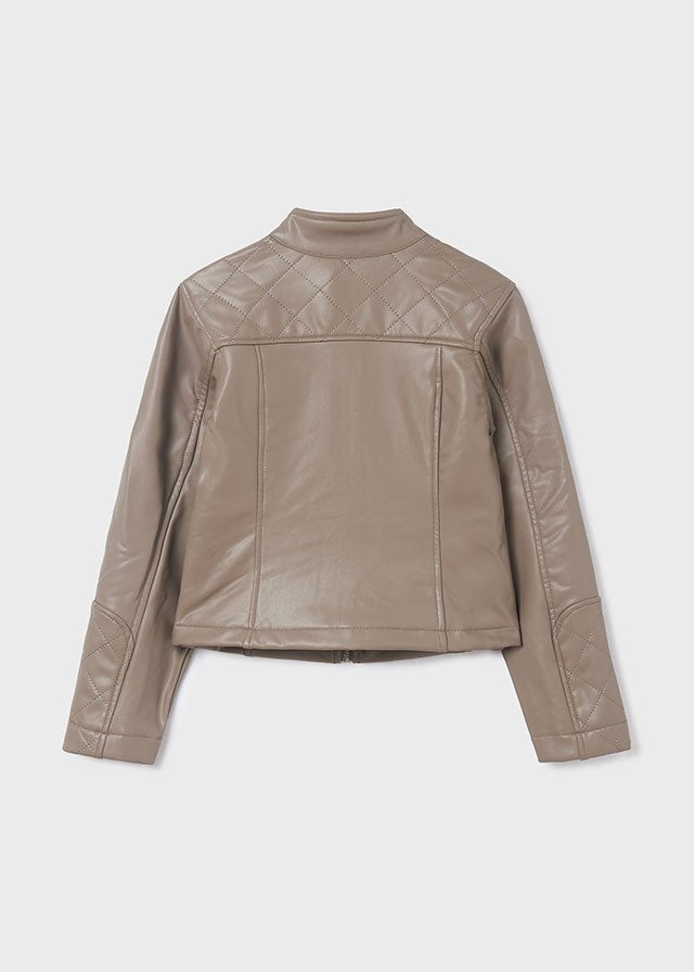 chamarra polipiel topo, mayoral