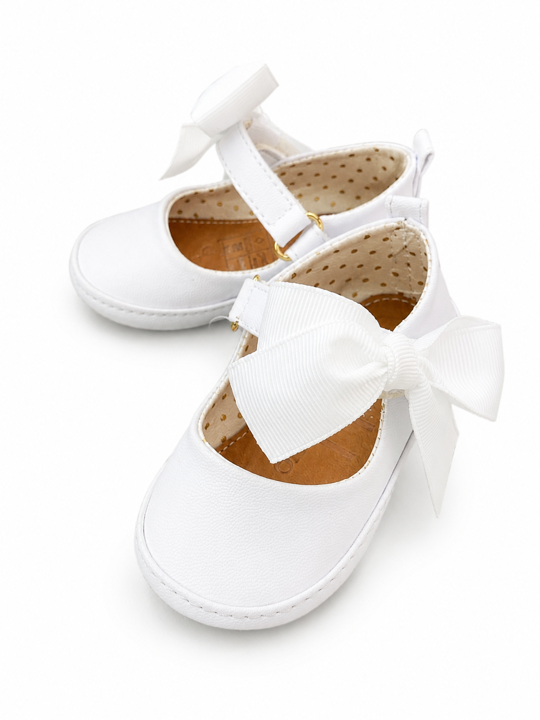 Zapato basic lace moño falla  lateral color blanco