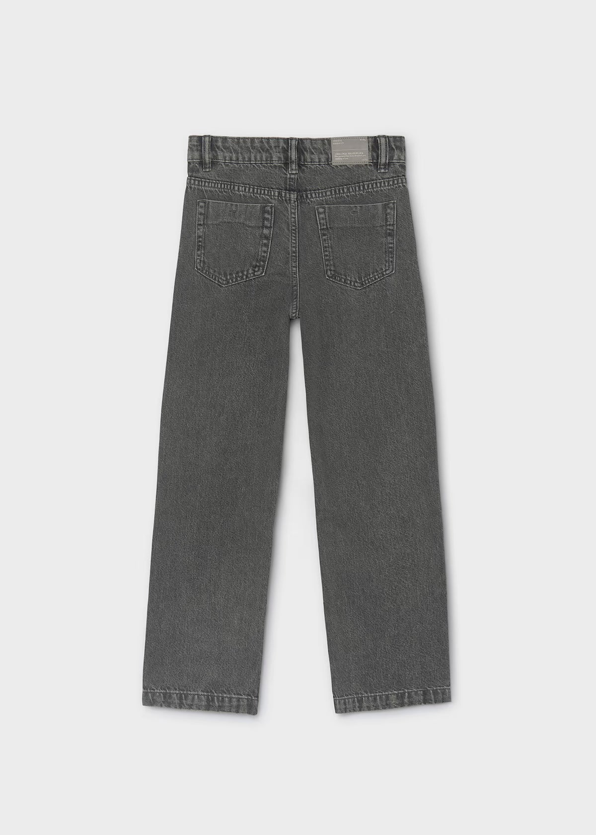 Pantalón relaxed fit color gris