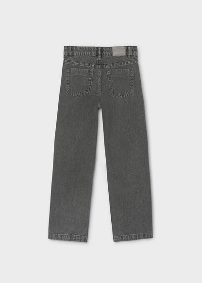 Pantalón relaxed fit color gris