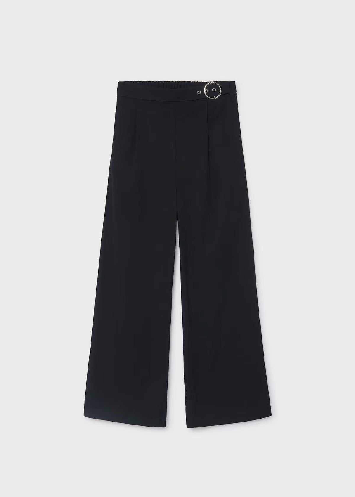 Pantalón pinzas color negro