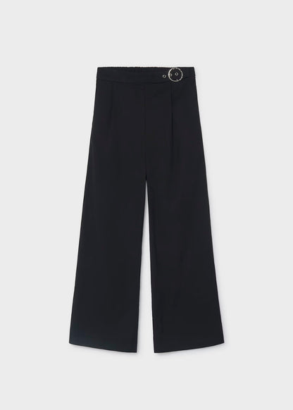 Pantalón pinzas color negro
