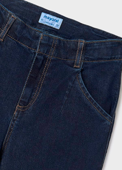 Pantalón vaquero acampanado tejano super oscuro