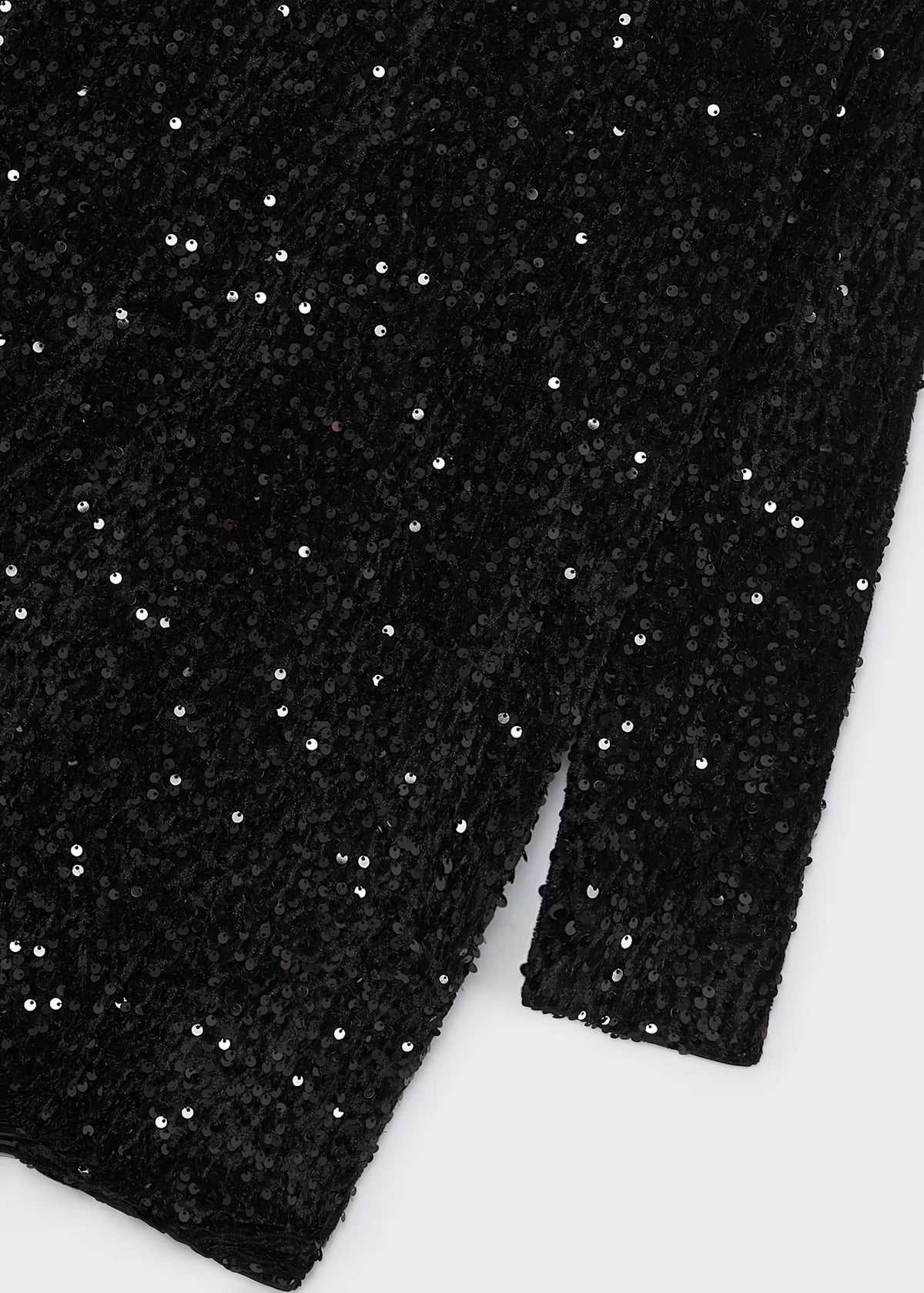 Vestido lentejuelas terciopelo negro