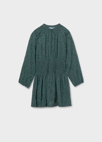 Vestido gasa eucalipto