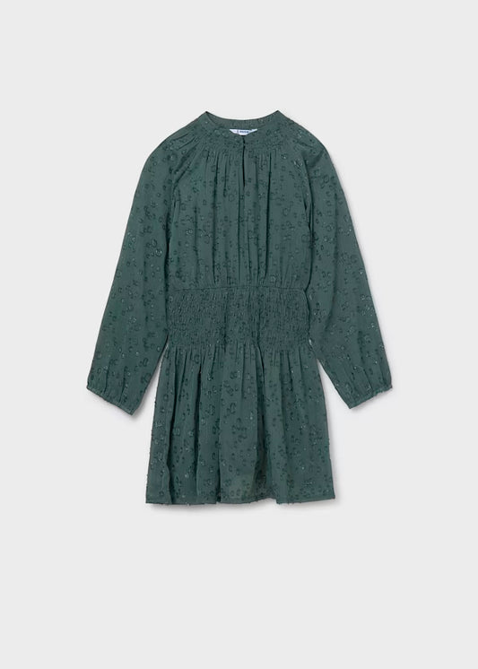 Vestido gasa eucalipto