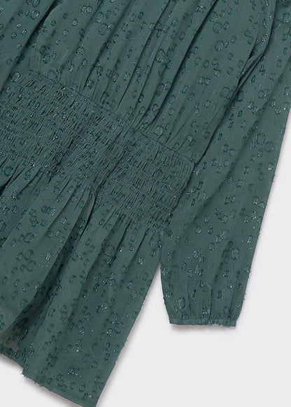 Vestido gasa eucalipto