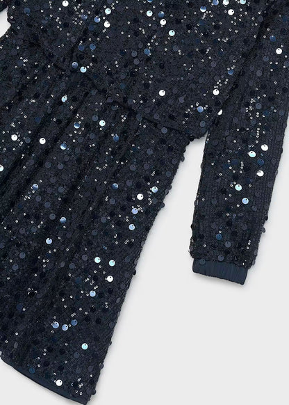 Vestido lentejuelas azul noche