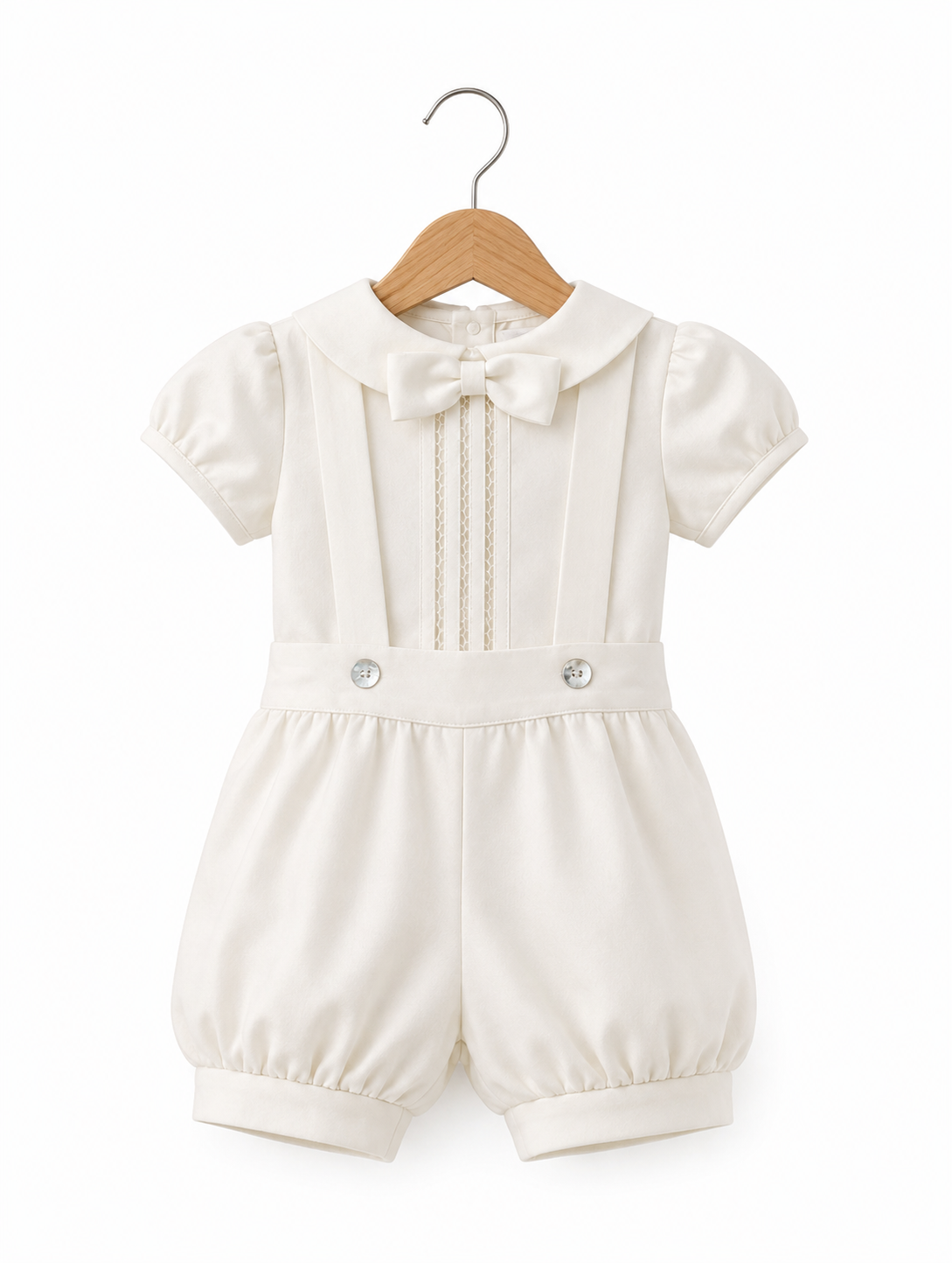 Set Bautizo color crema para niño