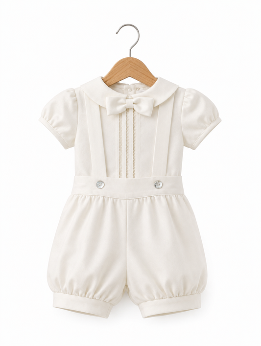 Set Bautizo color crema para niño