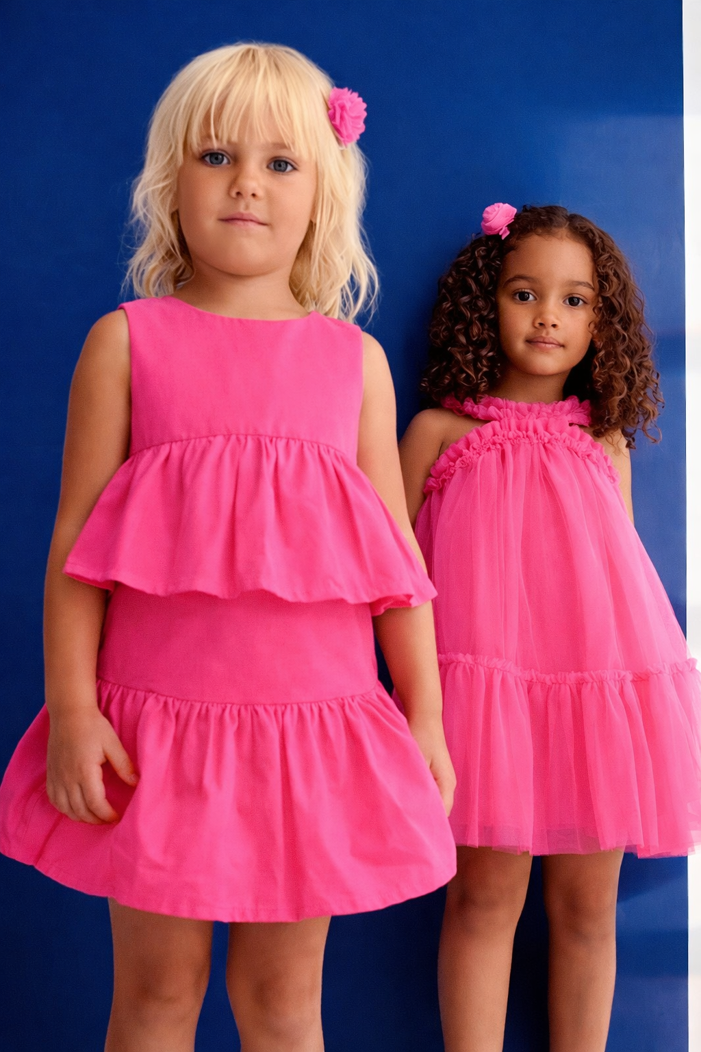 Conjunto Falda Tafetán Rosa Chicle