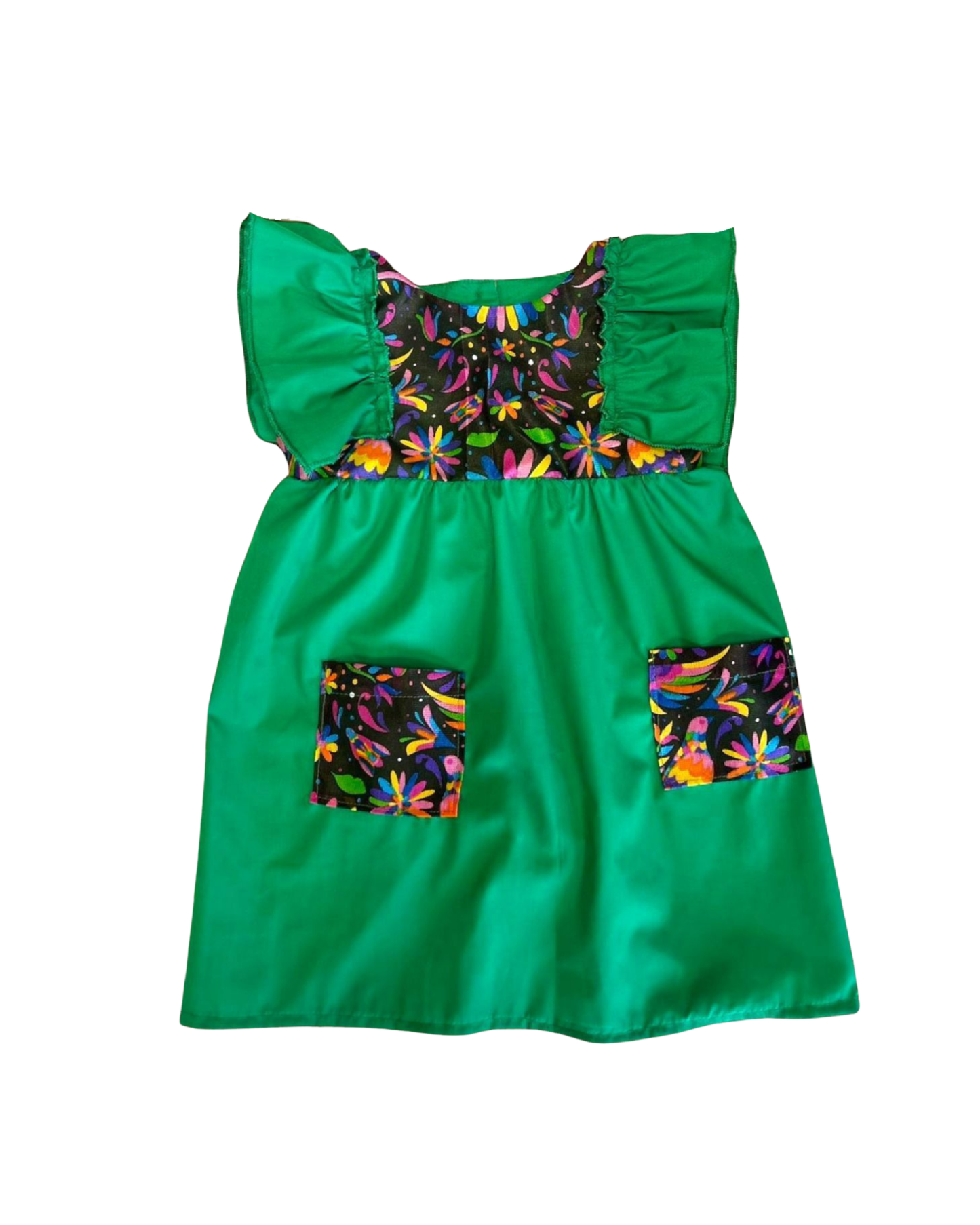 VESTIDO ELEMENTOS PATRIOS COLOR VERDE BANDERA