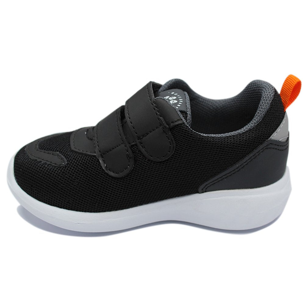 tenis negro con dos velcros