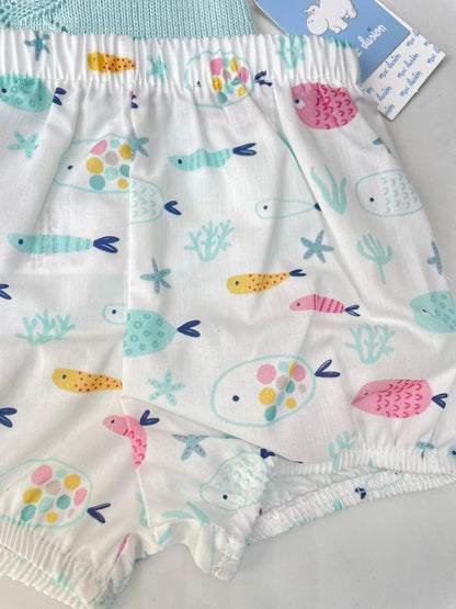conjunto para bebe, tejido