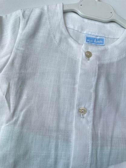 Conjunto camisa y calzón rayas menta