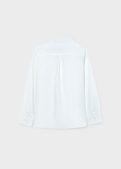 Camisa manga larga color blanco