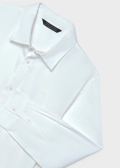 Camisa manga larga color blanco
