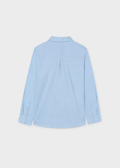Camisa manga larga color azul celeste