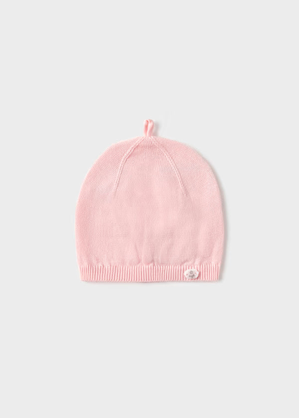 Gorro tricot rosa cuarzo mayoral