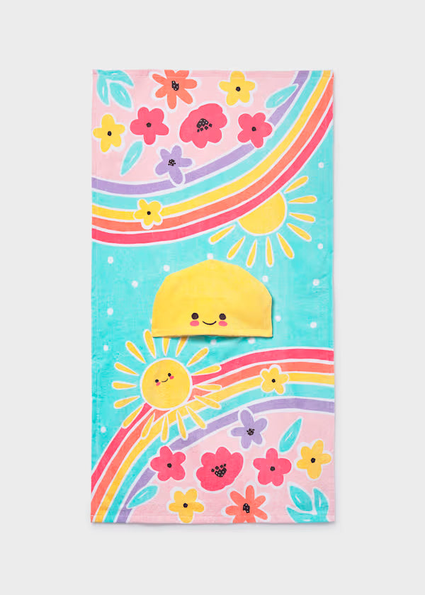 Toalla playa con capucha bebé