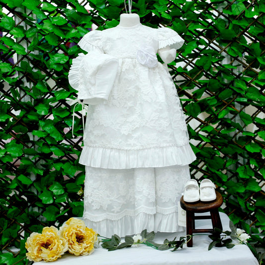 ropon bautizo color blanco