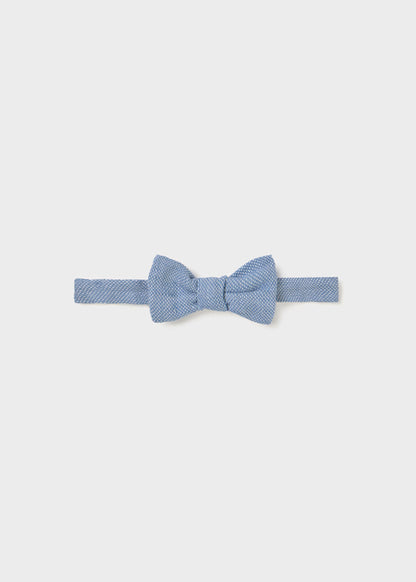Set Boina y Moño azul para bebe