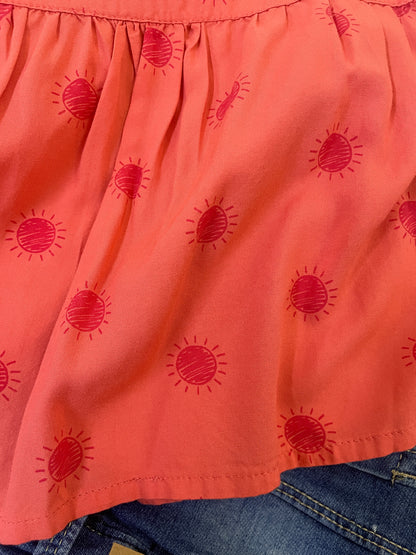 Set Blusa Botones melon Soles con Short Denim