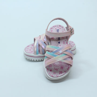 Huarache trenzas tornasol, niña