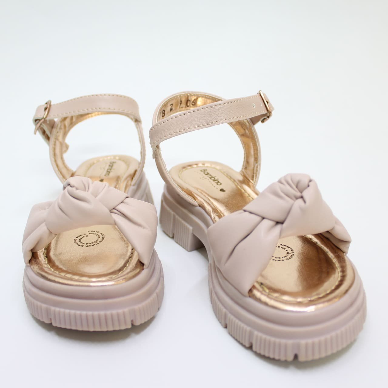 huarache nudo color nude, suela alta